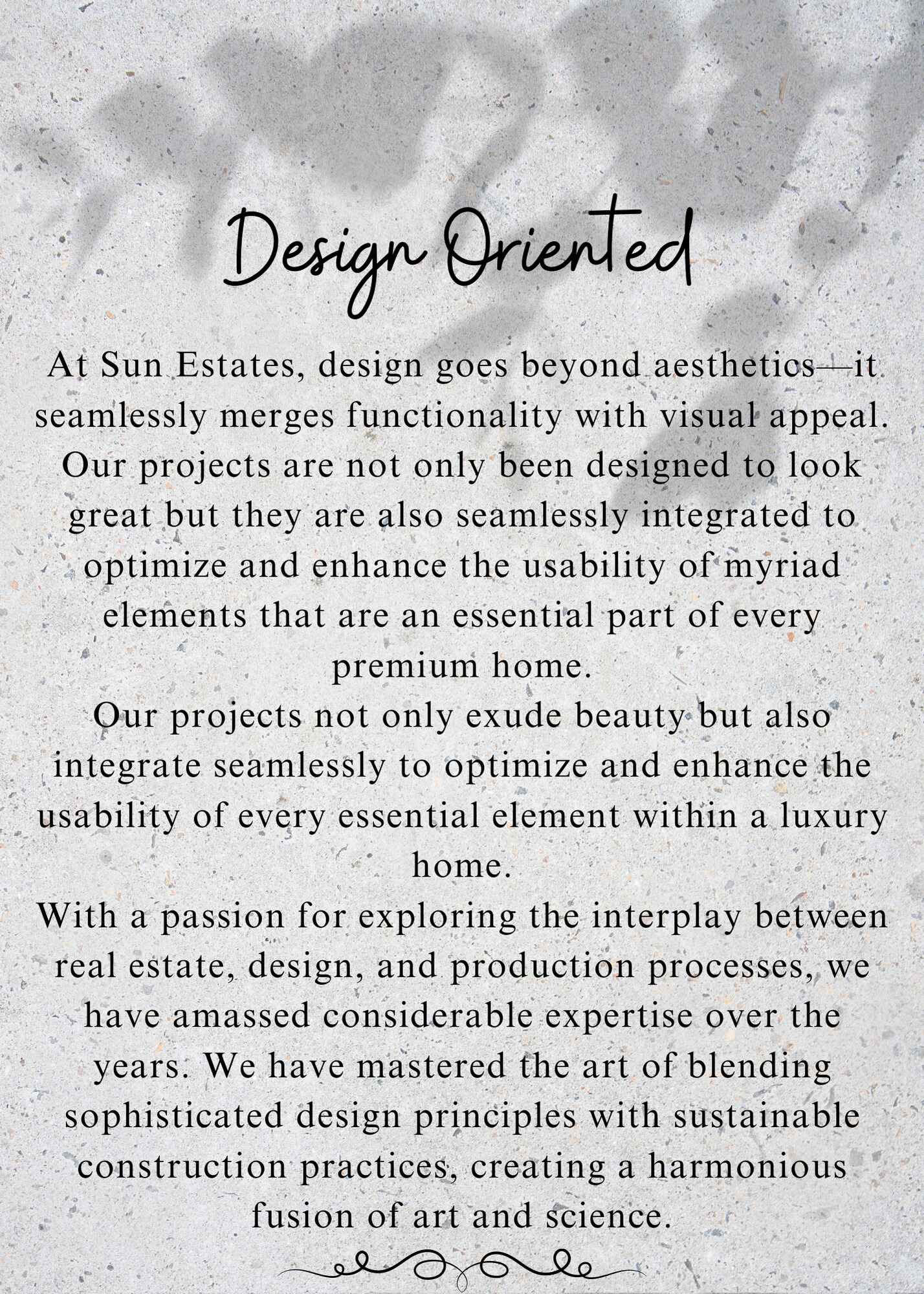 Design Oriented - Sun Estate